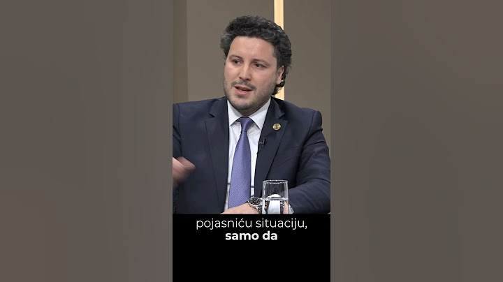 Načisto: Dritan Abazović o zakupu Velike plaže