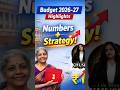 Budget 2026‑27: Numbers, Strategy &amp; Future Growth! 💼📈|#legalawareness #budget #knowyourrights