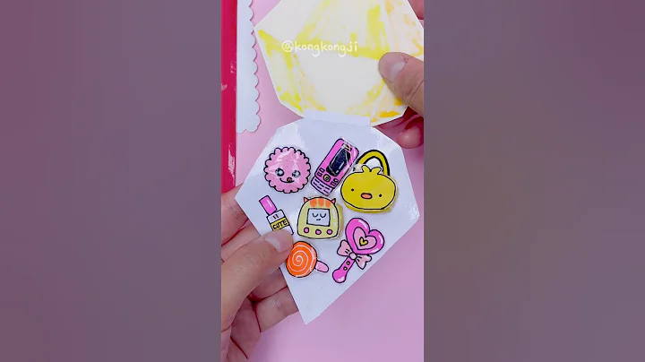 [paper diy] Paper nail blind bag - nail toy paper play #papercraft