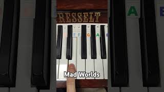 How to play Mad World on piano - EASY
