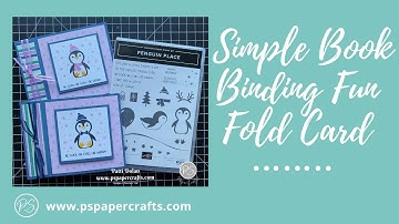 How To Make a Simple Book Binding Fun Fold Card
