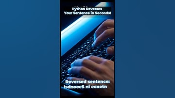 Python Reverses Your Sentence in Seconds! 🔄 #Shorts #pythonshorts #coding #crypotography