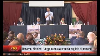 Il ministro Martina a Rosarno: 