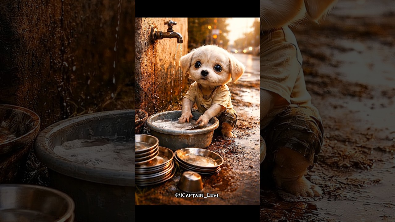 A Poor Puppy’s Big Responsibility | Heart Touching Story” 🐶