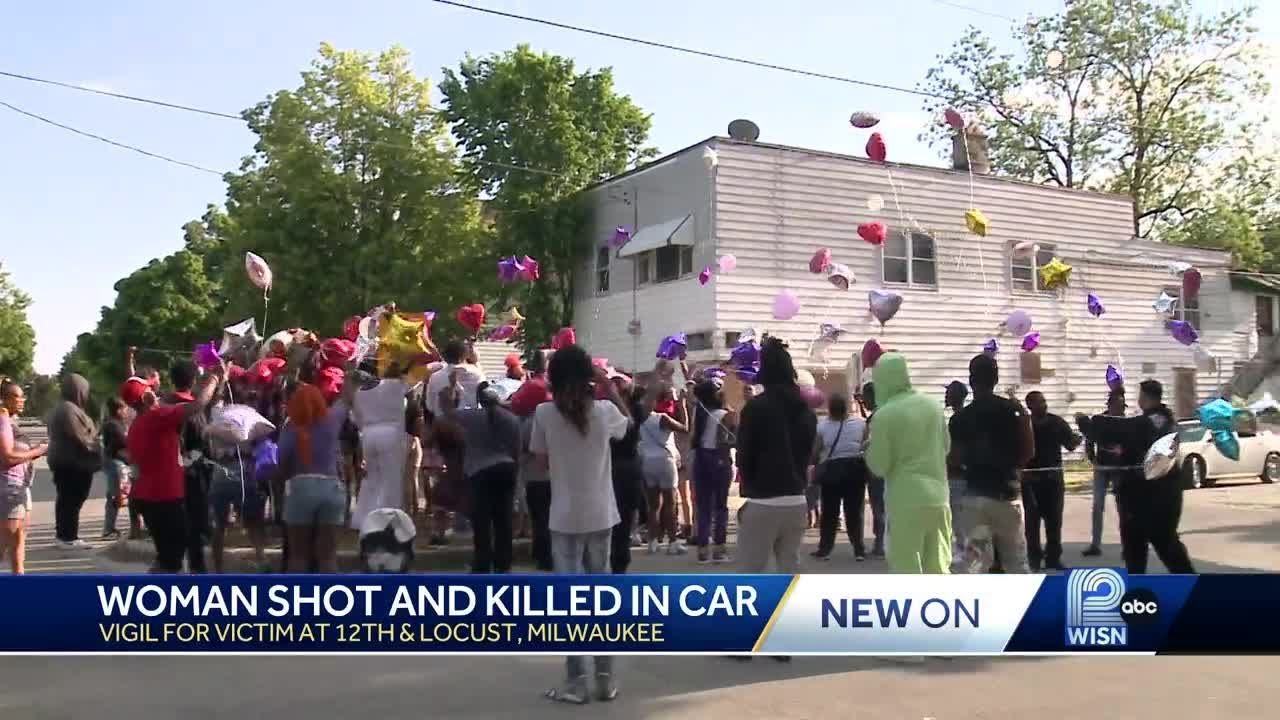 Vigil held for woman shot, killed in car - YouTube