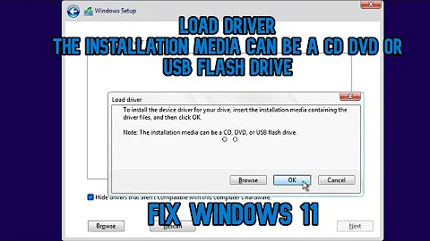 FIX & Windows 11 Load Driver The Installation Media Can Be Flash DriveUSB Load Driver & Missing 2022