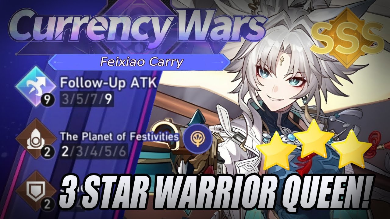 9 Follow-Up ATK Feixiao is INSANE! | Honkai: Star Rail Currency Wars ...