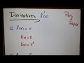 Derivatives | اشتقاق الاقترانات بأنواعها | Part 1