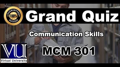 MCM 301 Grand Quiz 2020 ||with Solution File