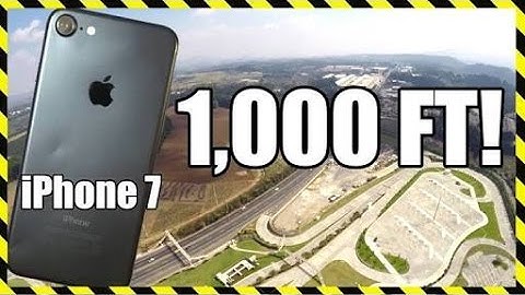 Iphone 7 Drop Test From 1000 ft.  With A Helicopter