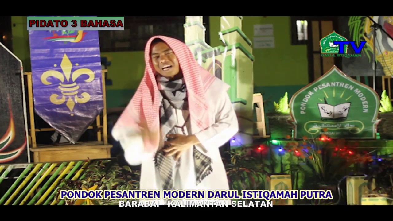 KEREN !!! Pidato 3 Bahasa Ala Santri YouTube