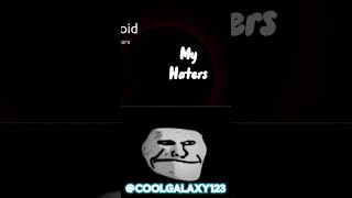My haters vs my sub #shorts #trendingshorts #roblox