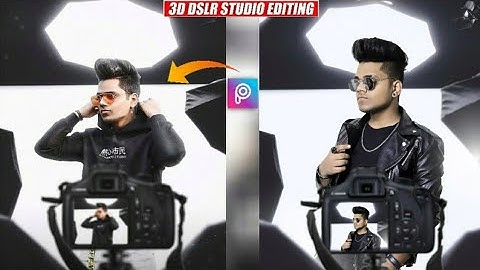 #3DDSLR #picsarttutorial   3D DSLR STUDIO LIGHT - photo editing tutorial in picsart -@Taukeereditz