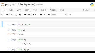 Python Dersleri 8-  Tuple (Demet)