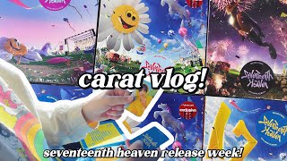 carat vlog! ✿ seventeenth heaven release week, target vlog, kpop store, unboxing signed copies!