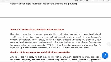 Gate Syllabus Instrumentation|Paper Code: IN