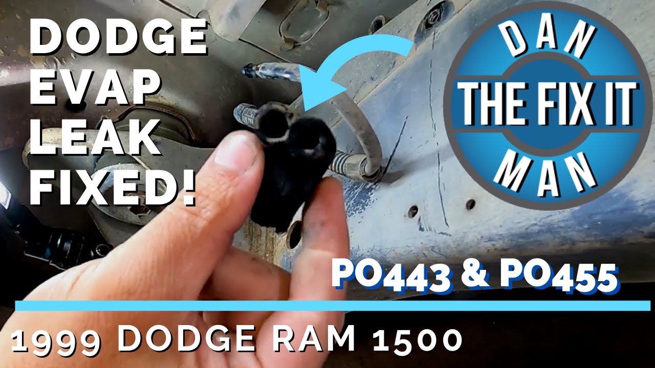 1999 DODGE RAM 1500 LARGE EVAP LEAK P0443 P0455 - YouTube