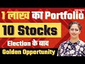 1 lakh rs portfolio  1 lakh to 1 crore  10 best stocks  best portfolio for the year of 2024