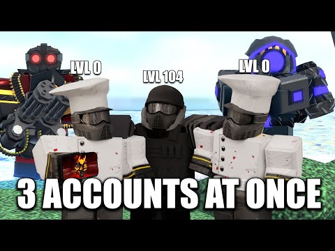I used 3 Accounts at once to play TDS.. | ROBLOX