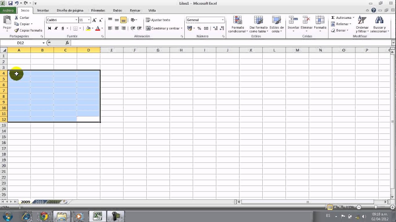 Microsoft Excel Hoja de Calculo y Paneles(1senama (HD)) - YouTube