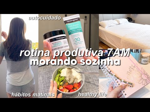 MINHA ROTINA PRODUTIVA 7AM | morando sozinha, hábitos, foco, 2023!