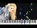 Your Lie in April (Main Theme) - Shigatsu wa Kimi no Uso [Piano Tutorial] (Synthesia) // Torby Brand