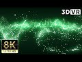 Beautiful particle animation  vr180 3d  8k ultra