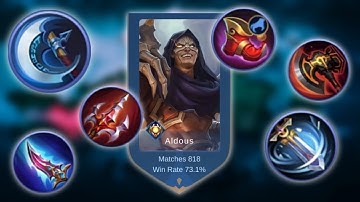 ALDOUS FULL DAMAGE ONE HIT HACK BUILD | ALDOUS BEST BUILD TIPS AND TRICKS TUTORIAL | ALDOUS MLBB