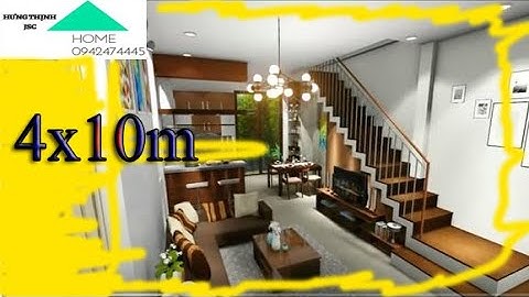 Nhà 2 tầng, 4m x 10m, Nhà đẹp nhỏ mà xinh có 2 phòng ngủ giá chỉ 400 triệu, thiết kế sốc