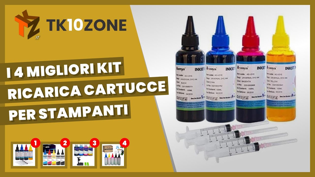 I 4 migliori kit ricarica cartucce per stampanti