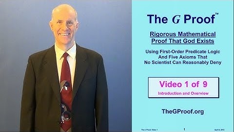 The G Proof Video 1: Introduction and Overview