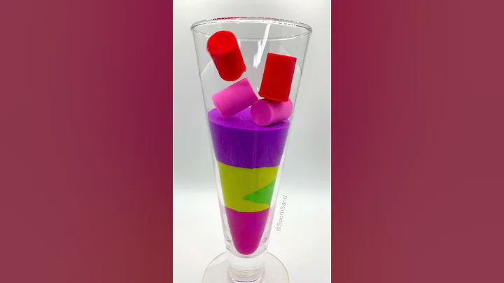 Very Satisfying and Relaxing, Kinetic Sand ASMR, Drop and Squish Sand