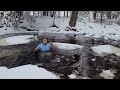 Ice bath breaking the ice