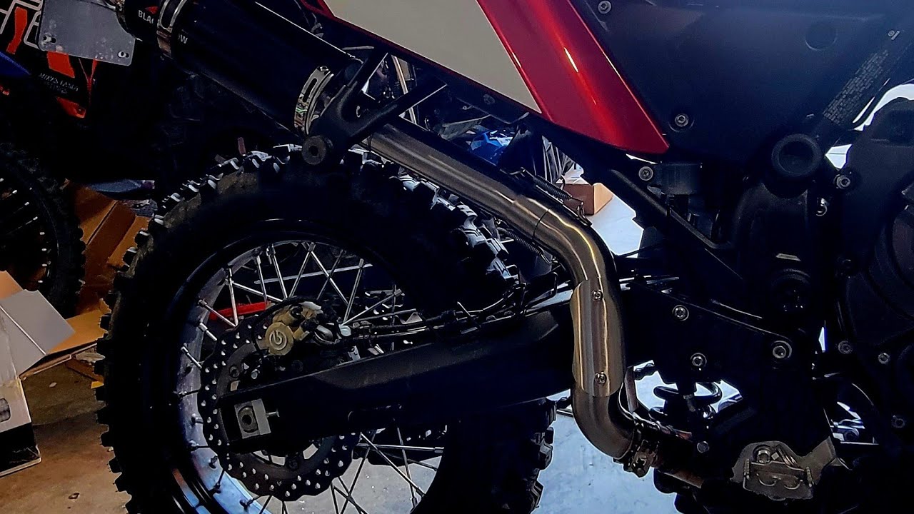 Yamaha Tenere 700 Black Widow High Mount Exhaust Install