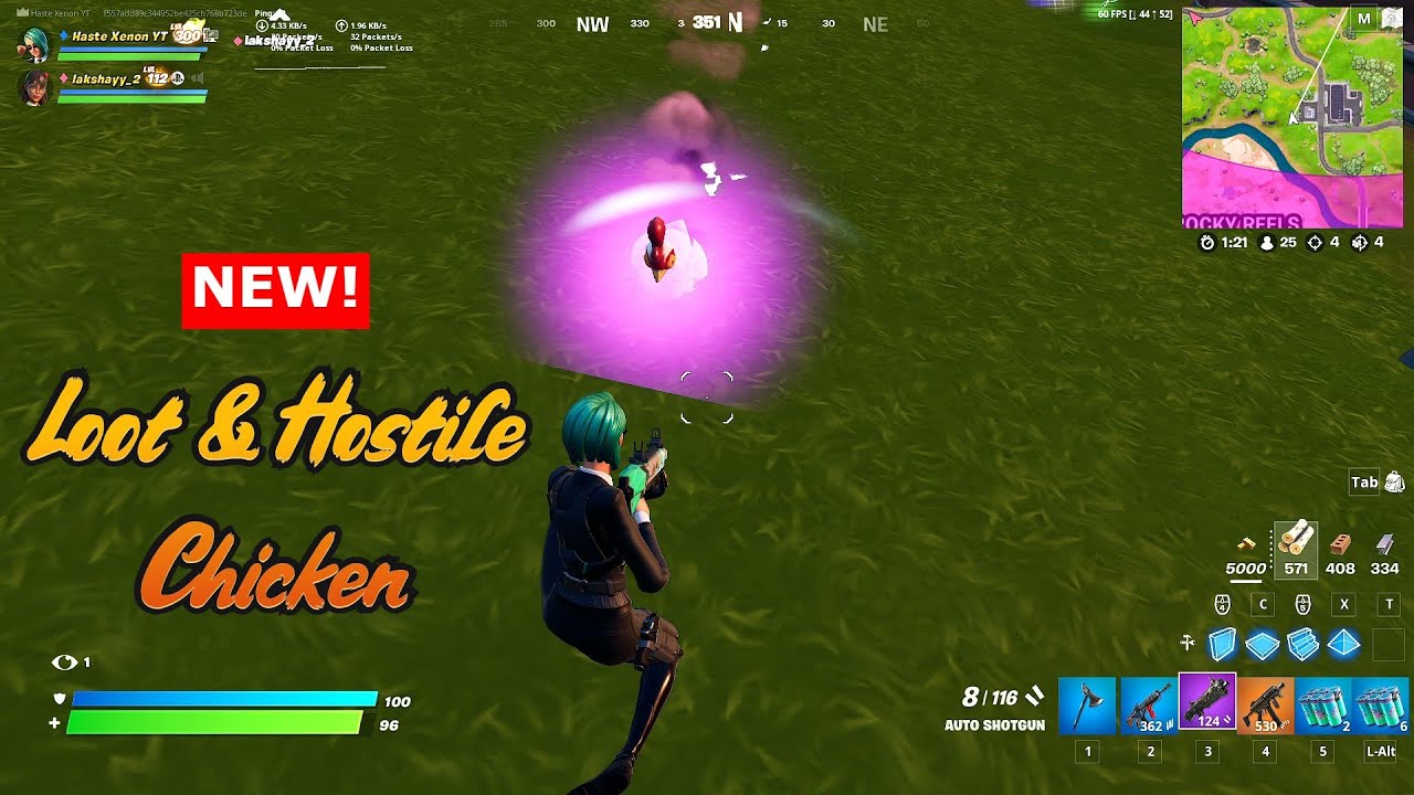NEW LOOT and HOSTILE CHICKENS in Fortnite Chapter 3!
