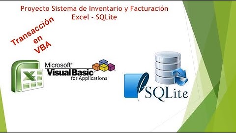 Proyecto Sistema Inventario Facturacion Excel SQLite Transacciones en VBA