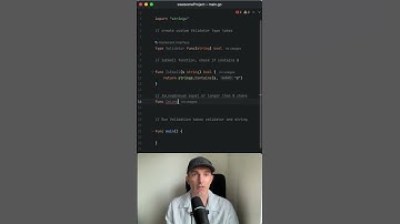 Custom Function Types in Go | Email & Password Validator Example