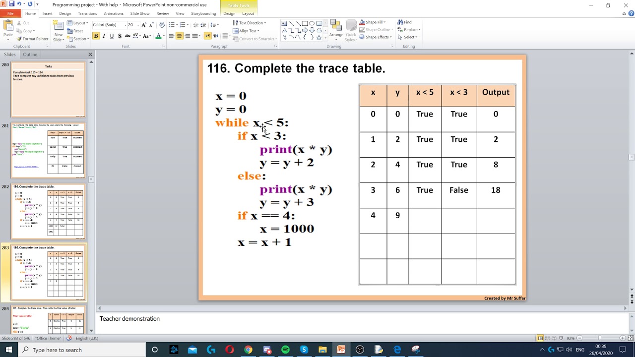 Task 116 - While loop - YouTube