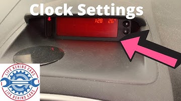 Renault Clio Clock Time Settings Adjustment