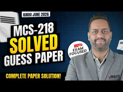 MCS 218 Guess Paper 2026 IGNOU MCS 218 Data Communication and Computer Networks Important Questions