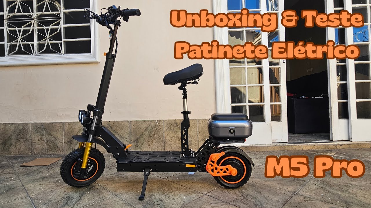 Unboxing e Teste Patinete Elétrico Scooter KuKirin M5 Pro