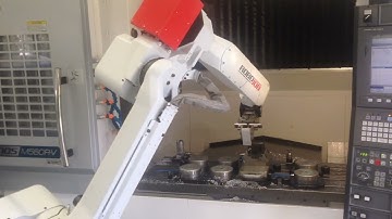 VID-35 CNC Automation | Okuma CNC | Mill-Assist Essential Machine-tending Robot | RoboJob-USA