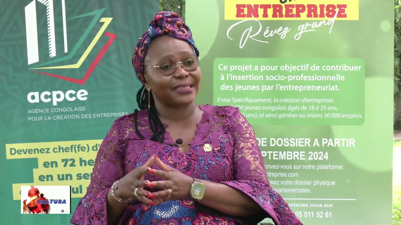 CULTURA AVEC MADAME JACQUELINE LYDIA MIKOLO, MINISTRE DES P.M.E ET DE L'ARTISANAT EN R.CONGO