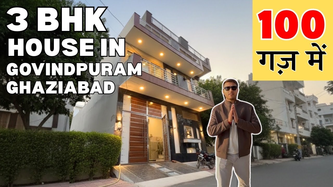 3 BHK Independent House 🏡 In Govindpuram Ghaziabad | 100 