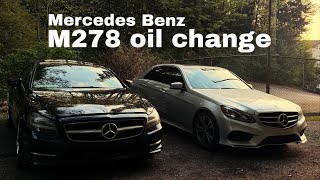 How to change oil, M278 engine (2014 cls 550)