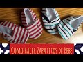 COMO HACER ZAPATOS DE TELA PARA NIÑOS ESTILO #2