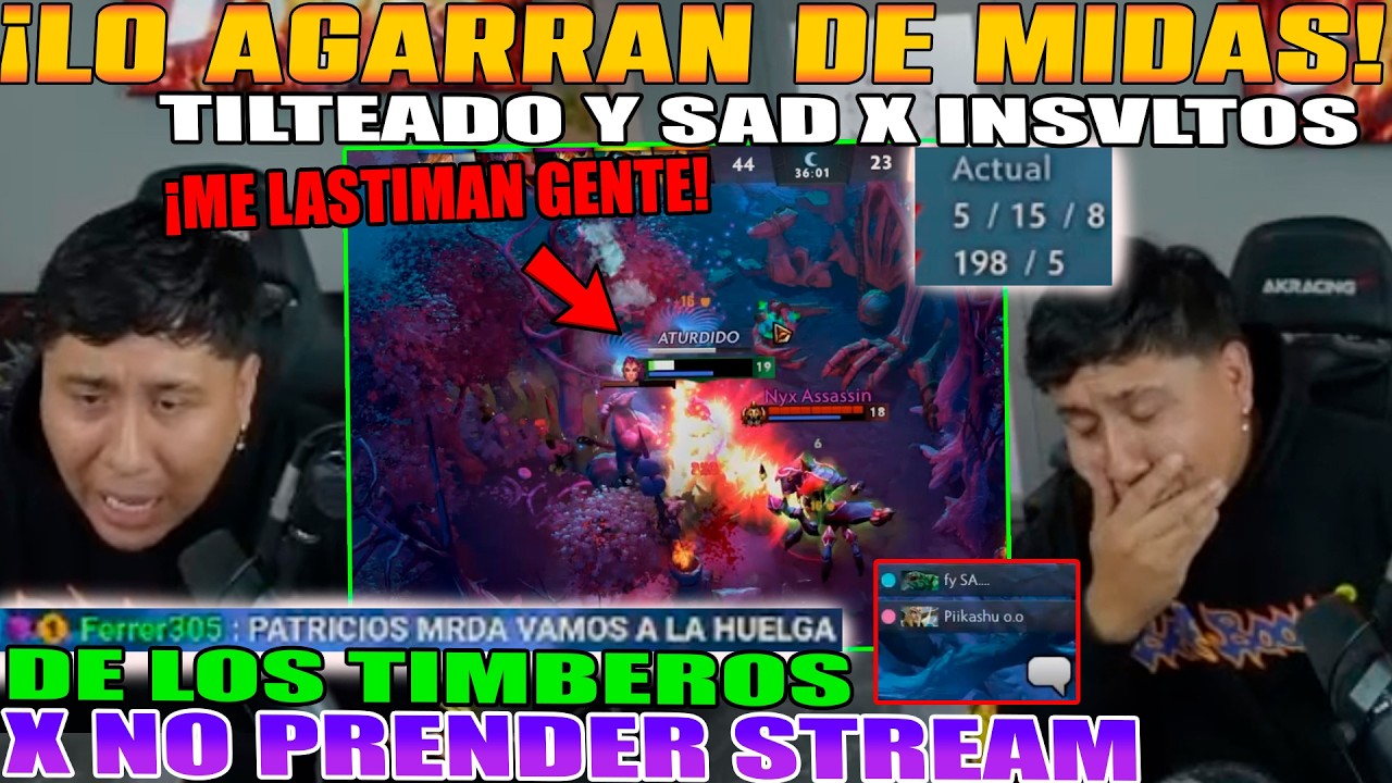 LO AGARRAN DE MIDAS A SU AM!! MACARIUS TILTEADO Y SAD X INSVLT0S DE LOS TIMBEROS MAS F4LTOSOS DOTA 2