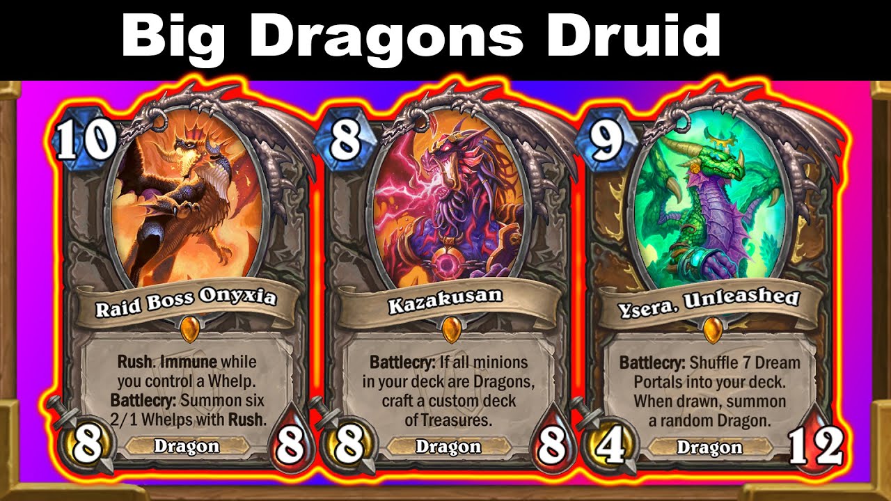 85% Win Huge Dragons Druid With Kazakusan Is OP! | WILD | Fractured in  Alterac Valley | Hearthstone - Hearthstone Decks
