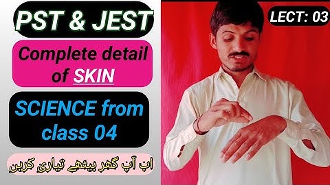 Preparations For PST & JEST/ G-Science from STBB/ Class 4/ Complete detail of SKIN/ PST & JEST test