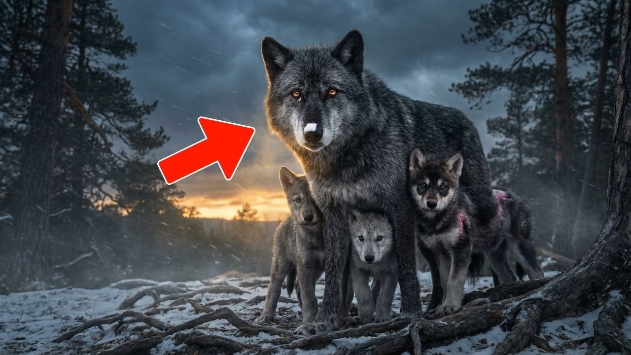 Un Lobo Sobrevivió Solo a la Masacre de Su Manada y Encontró Tres Cachorros Que Le Salvaron el Alma